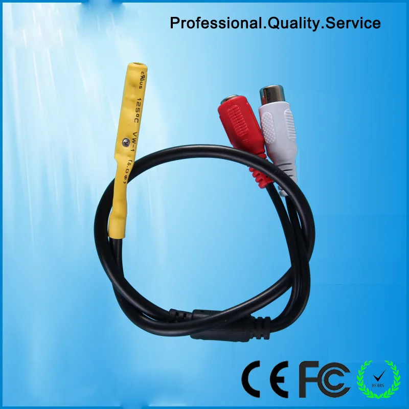 Spy Microphone for Security Camera Pre-amp Audio Pickup Device CCTV Surveillance System Sound Vioce Monitor( CS-5CX) Spy Microphone for Security Camera Pre-amp Audio Pickup Device CCTV Surveillance System Sound Vioce Monitor( CS-5CX)