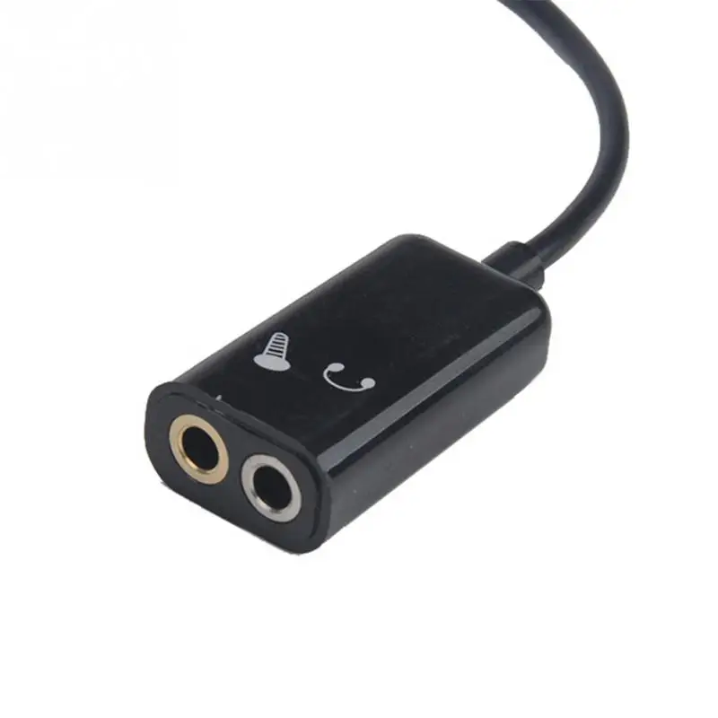 15 см портативный аудио кабель адаптер наушники микрофон выход 2 в 1 сплиттер 3,5 мм