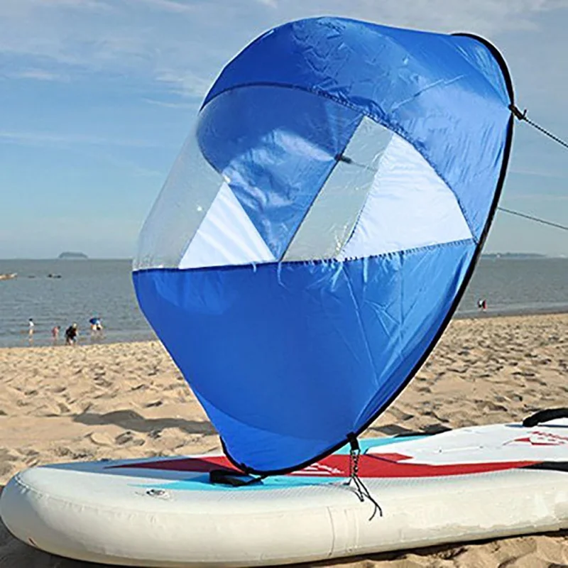 

108*108cm Foldable Kayak Wind sail Boat Wind Sail Paddle Board Sailing Canoe stroke Rowing Boats Wind Clear