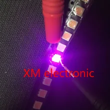 1000 шт. прозрачный светодиодный светильник, Диод 5050 УФ/Фиолетовый SMD/SMT, высокомощный светодиодный PLCC-6, 3 чипа, супер яркий светильник, высокое качество