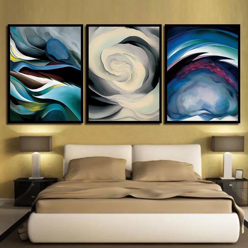 Colorful Texture Painting Wall Artwork Canvas Home Decor Nordic