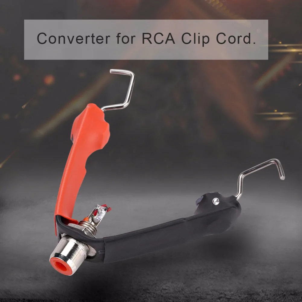 Профессиональный Мини Съемный RCA зажим для татуировки шнур конвертер для тату-пистолета машина питание педаль крюк голова аксессуары