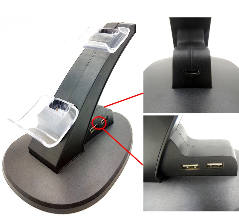 USB подставк для зарядки контроллера для playstation 4 PS4 Slim Pro 2 Micro USB контроллер зарядки геймпад стенд высокого качества