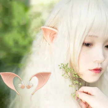 

Wired Earphone For IOS Android DIY Earphones Cartoon Hatsune Miku Cosplay In-Ear Elf Earphones With 3.5mm Mic Microphone