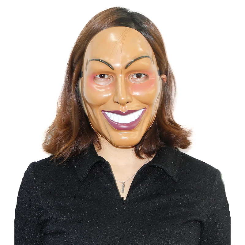 

1pc high quality smiling face mask plastic purge cosplay mask for party 2 versions to choose