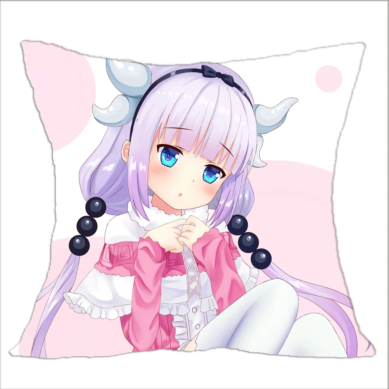 Anime Miss Kobayashi's Dragon Maid Square Pillow Case Covers Fashion Japanese Cartoon Figure Kanna Home Custom Pillowcase Gift Anime Miss Kobayashi's Dragon Maid Square Pillow Case Covers Fashion Japanese Cartoon Figure Kanna Home Custom Pillowcase Gift
