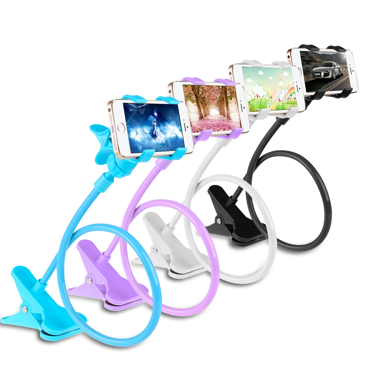 

Long Arm Lazy Phone Holder Mobile Phone Flexible Bed Desk Table Stand Holder Clip Bracket For iPhone Huwei Xiaomi Samsung Stand