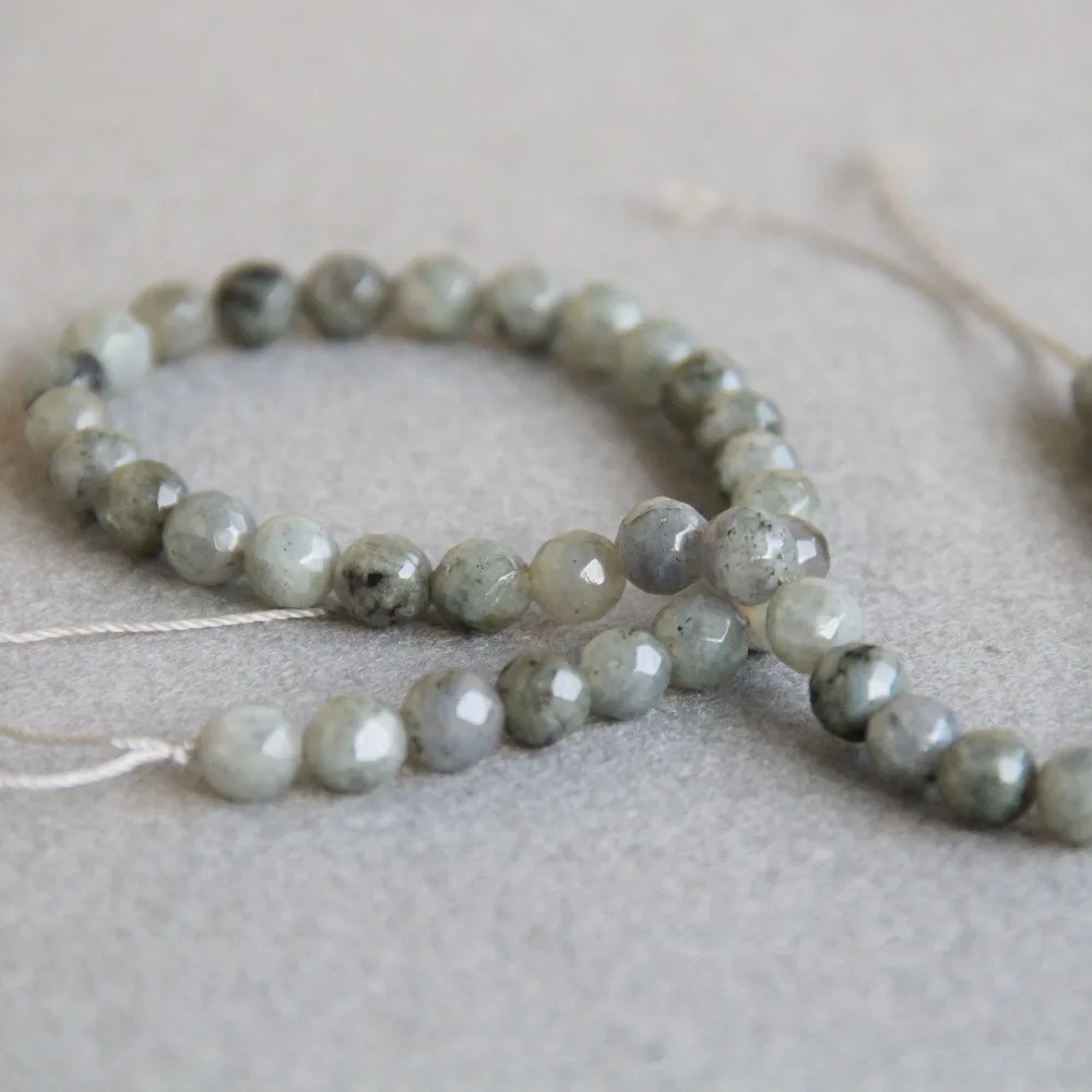 

8mm DIY Faceted India Labradorite Beads Flash Light Reflective Round Beads Hand Made Stone Accessory Parts Jewelry Making Design