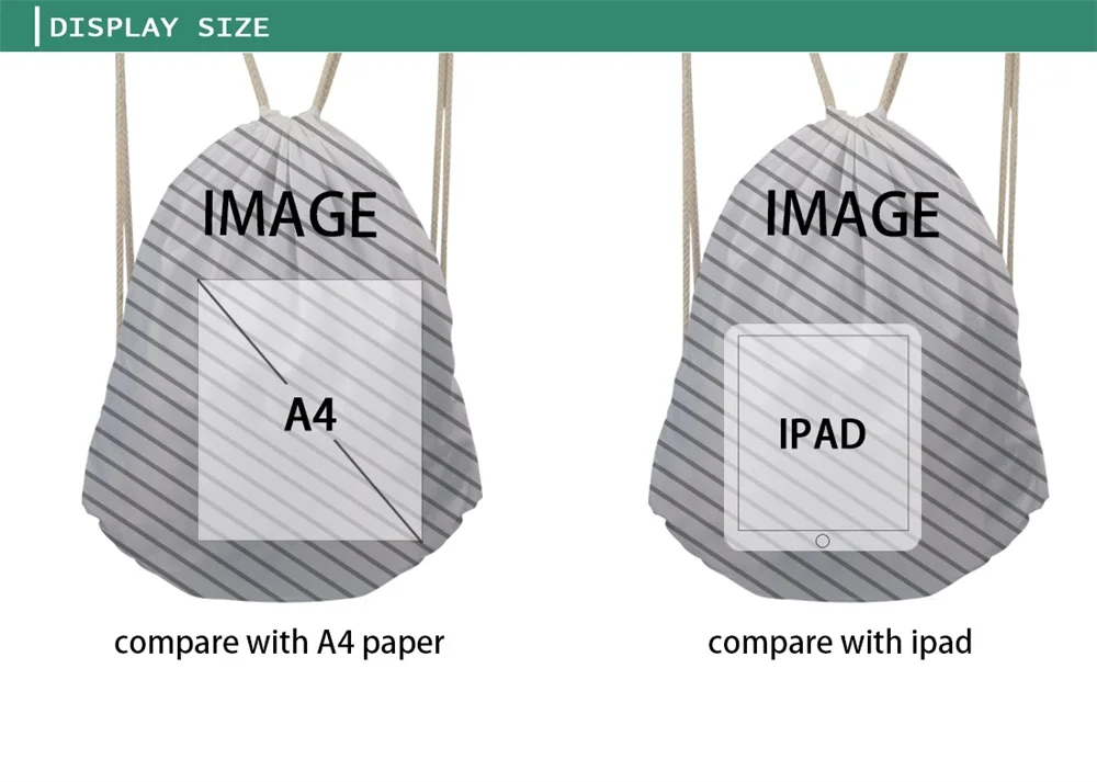 Coloranimal Drawstring Casual Bags for Female Male Teenager Girl Boy Backpack Sack Pack 3D Oil Printing Crazy Horse Storage Bags