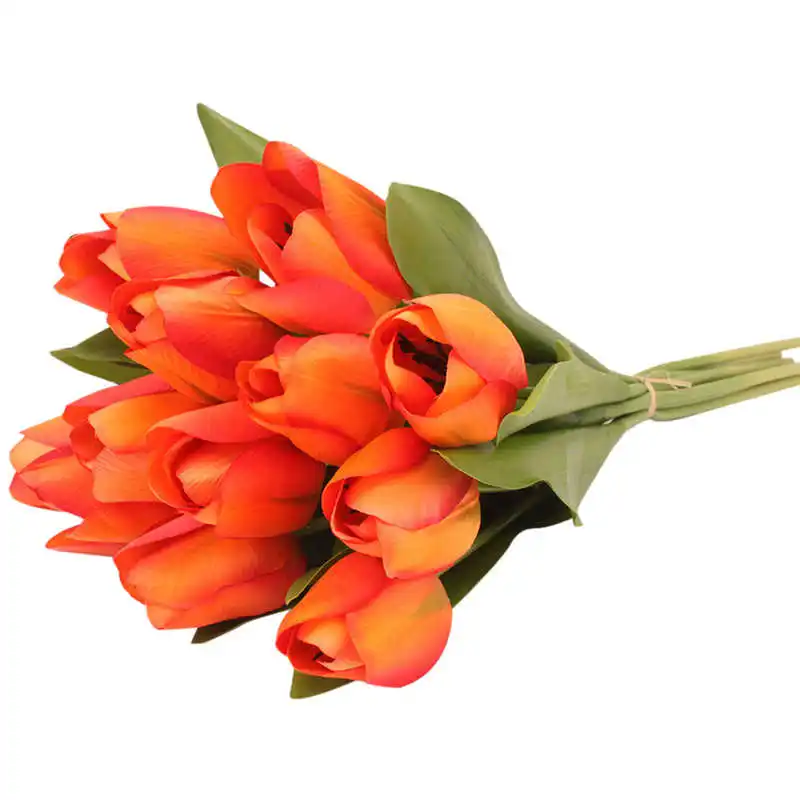 12 шт. тюльпан искусственный цветок латексный настоящий свадебный букет украшение для дома лоза цветы букет для украшения шелк 19APR22