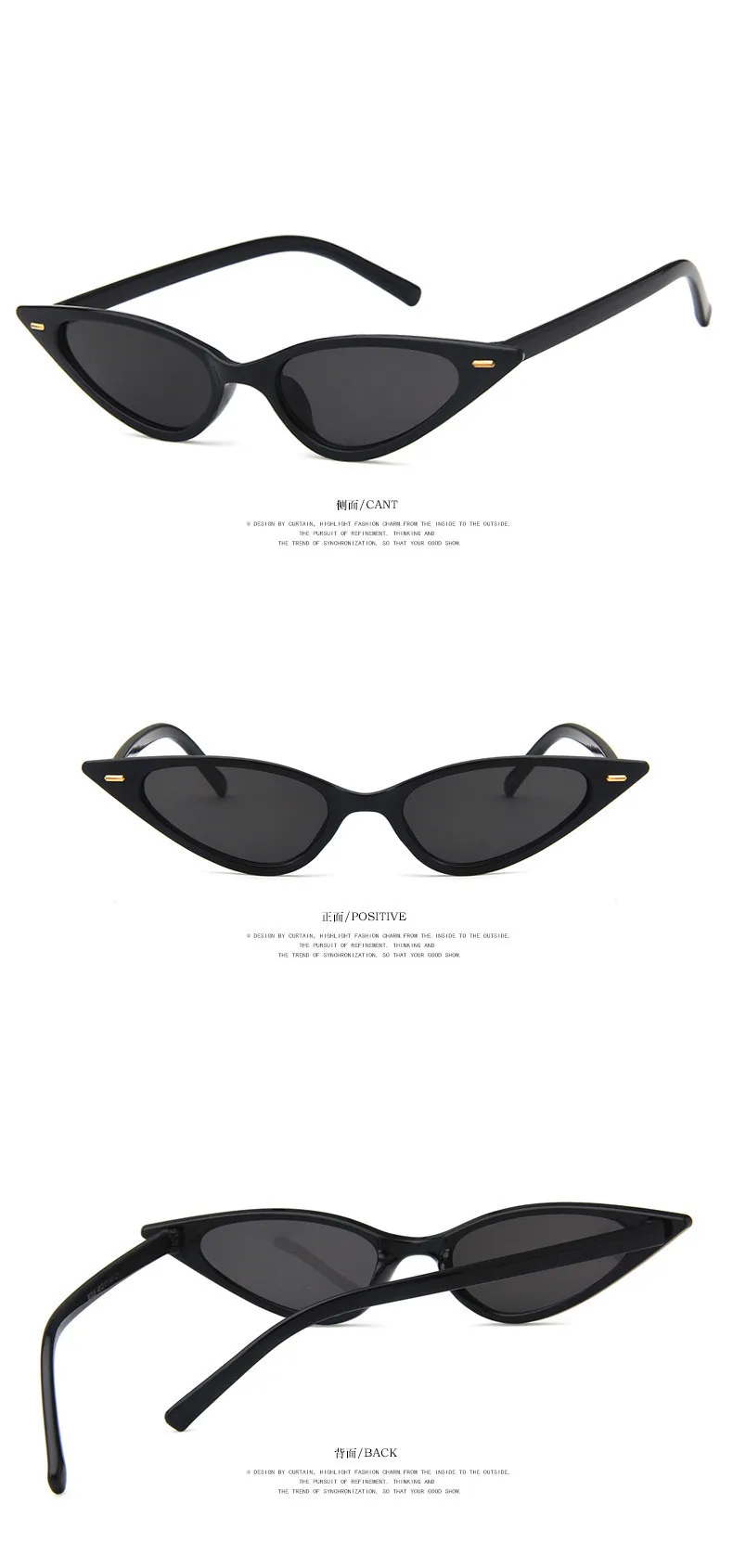 COOYOUNG женские сексуальные солнцезащитные очки кошачий глаз брендовые дизайнерские маленькие треугольные Винтажные Солнцезащитные очки ретро очки «кошачий глаз» UV400