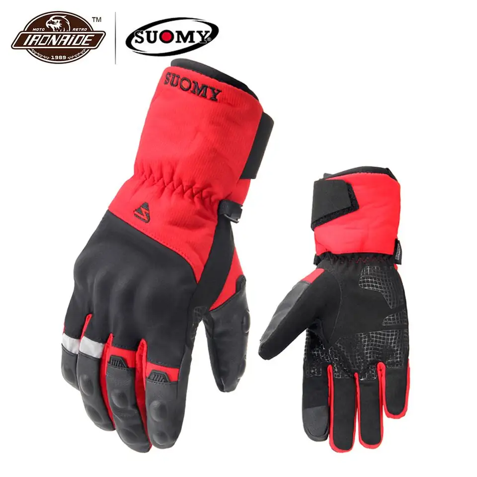 Autumn and Winter Motorcycle Gloves Touch Screen Design Full Finger Gloves Windproof Waterproof and Fallproof Warm Riding Motorcycle Gloves for Men and Women