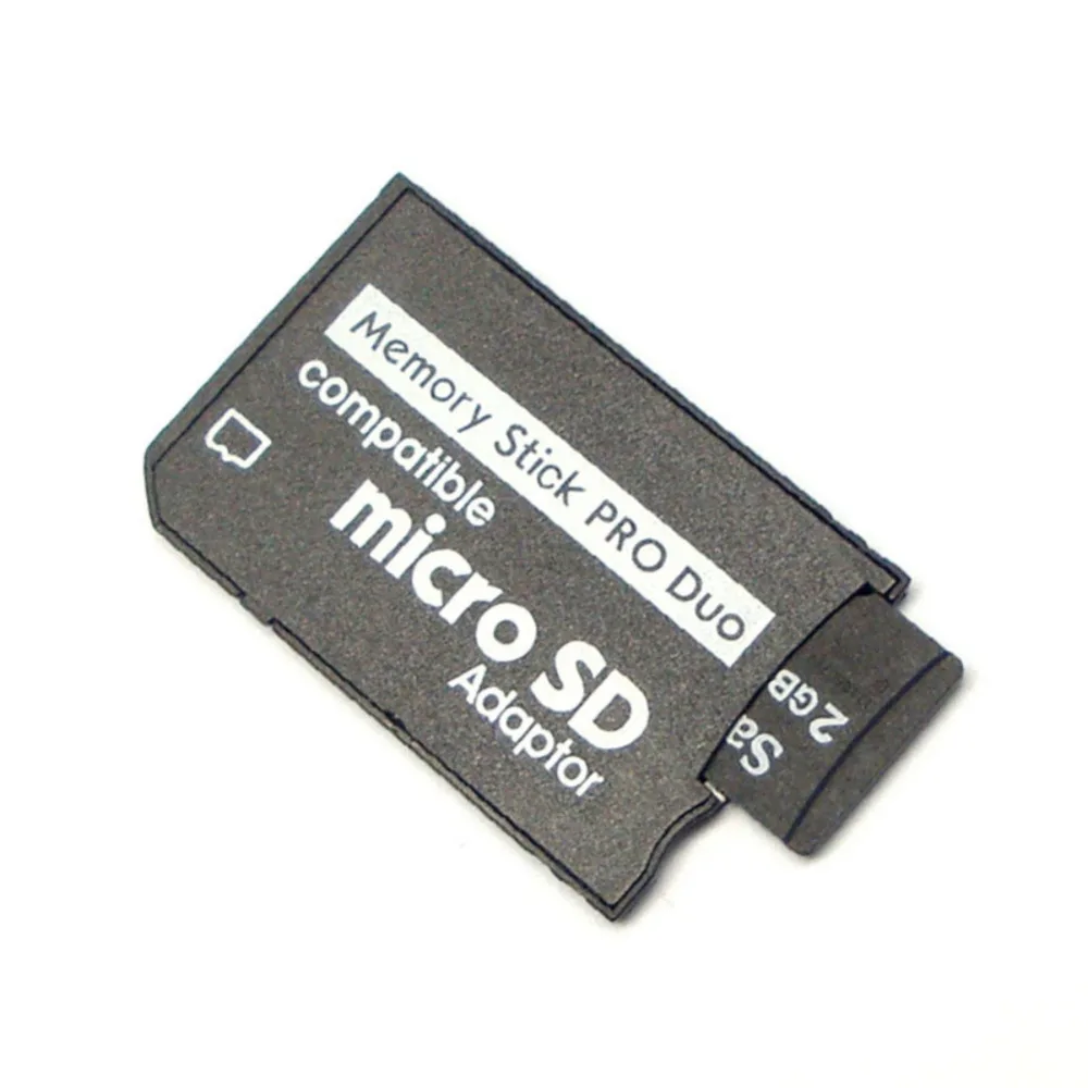 Адаптер для MicroSD SDHC TF к Memory Stick MS Pro Duo Reader адаптеры для сим карт конвертер оборудование psp 1000 2000 3000 карты крышка