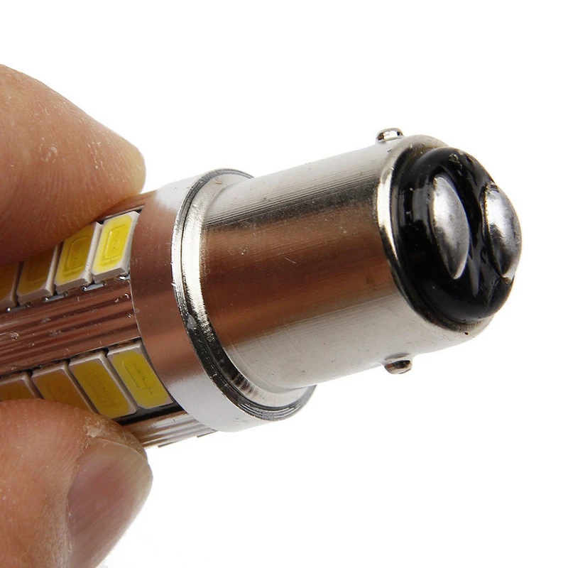 2pcs DC12V 1157 5630 33LED Brake Stop Reverse Backup Turn Signal Light Bulb Universal Lamp White For Auto SUV Truck