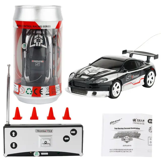 New Hot! Coke Can Mini RC Car Radio Remote Control Micro Racing Car