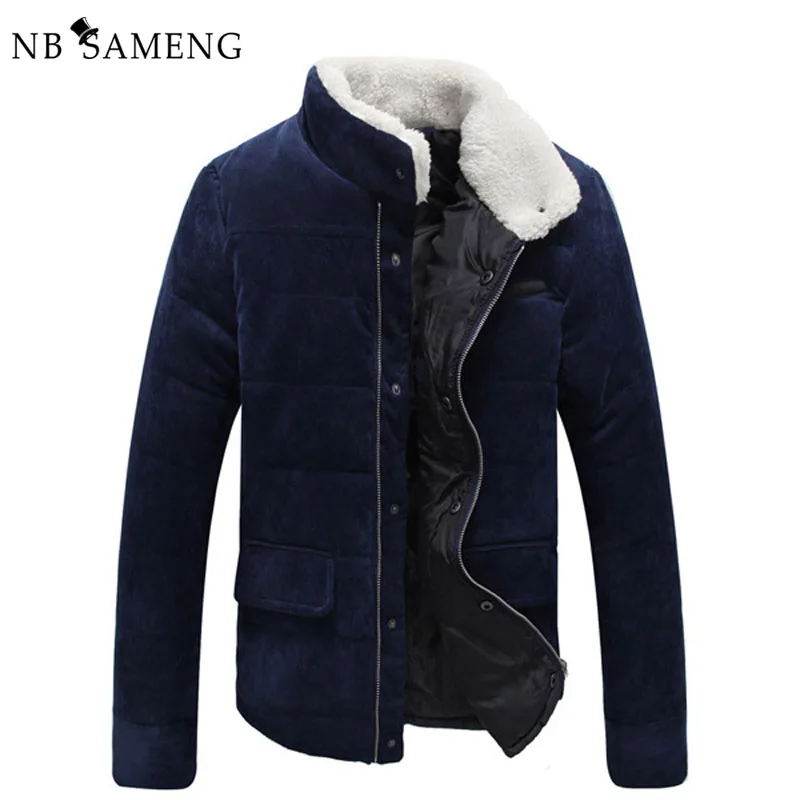 

New Arrival 2016 Hot-selling Men's Fashion Winter Coat Corduroy Inside Super Warm Jacket With Plus Size M-5XL Wholesale 13M0692