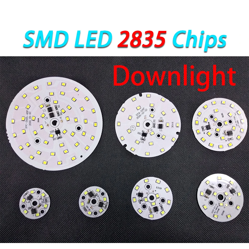 DIY светодиодный ная лампочка SMD 12 Вт 9 7 5 3 COB чип Стандартный вход умная плата IC