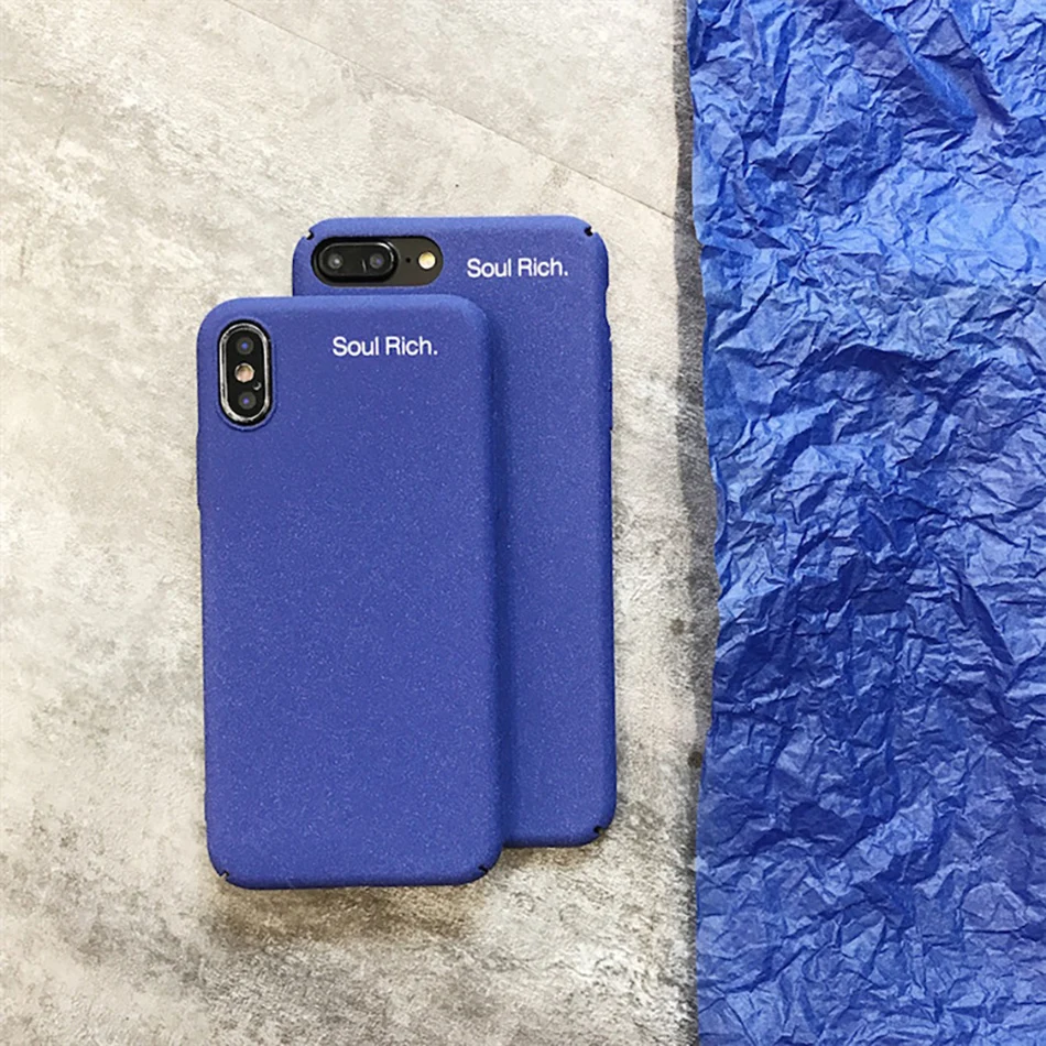 !ACCEZZ Luxury Matte Full Protective Back Cover Case For Apple iphone X 8 7 Plus Fashion Phone Bussiness Shell Fundas Coque Capa (6)