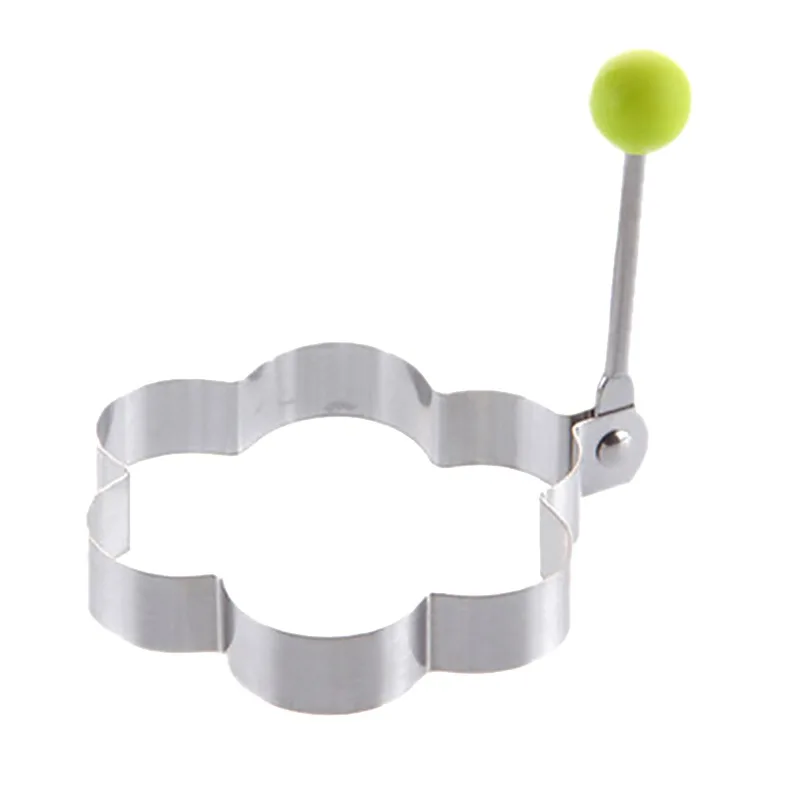 cooking kitchen tools stainless steel omelet mold convenient handle non-stick egg ring egg-shaped pancake mold