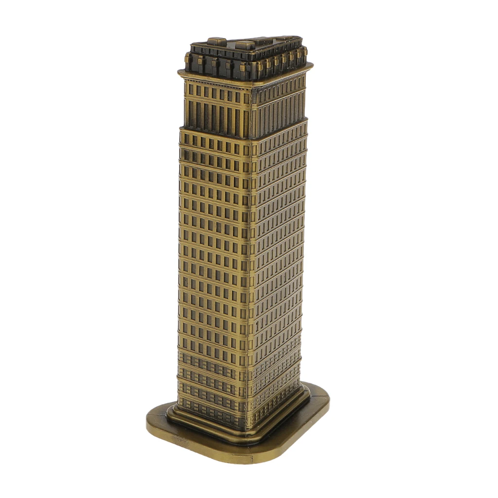 Souvenir Building Metal New York Flatiron Building Model Desk Decor -18cm