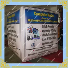 Горячая 1,2 м надувной куб рекламный воздушный Гелиевый шар с 4-х сторон Цифровая печать логотипа для рекламы/DHL