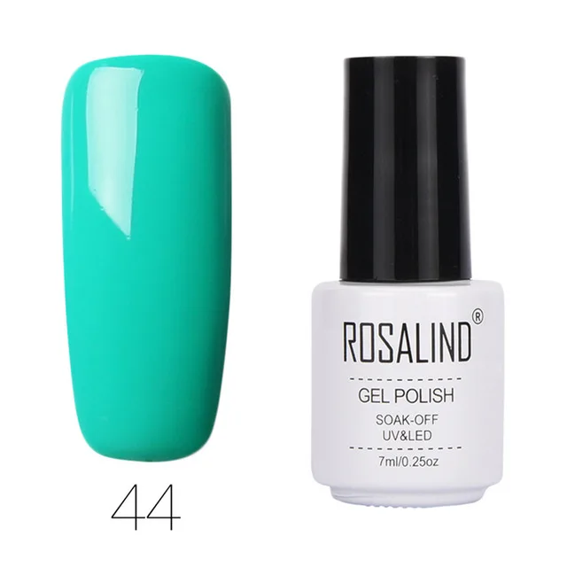 Гель ROSALIND 1 лак 7 мл 01-58 чистый цвет серия Гель лак для ногтей отмачиваемый УФ-лампа для маникюра ногтей полуперманентные Лаки - Цвет: RC44