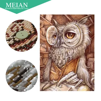 

Meian,Special Shaped,Diamond Embroidery,Animal,Owl,Full,DIY,Diamond Painting,Cross Stitch,3D,Diamond Mosaic,Bead Picture,Decor