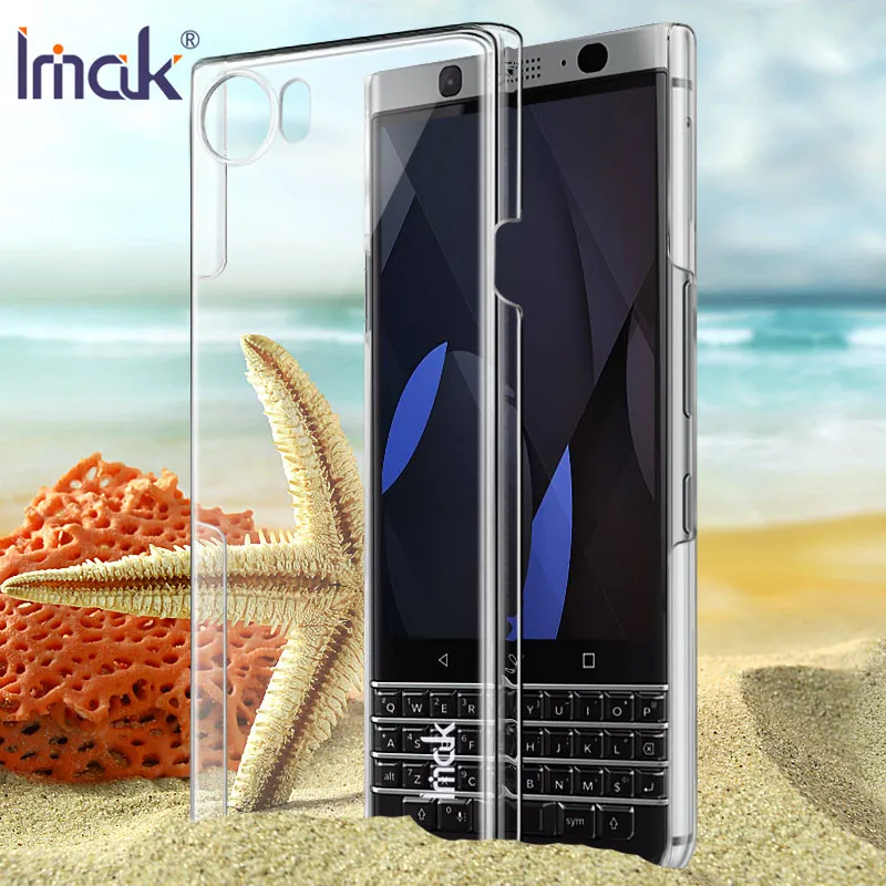 

IMAK Cover for BlackBerry KEYone Case Hard PC Transparent Crystal Plastic Cover for BlackBerry Mercury Case Protective Shield