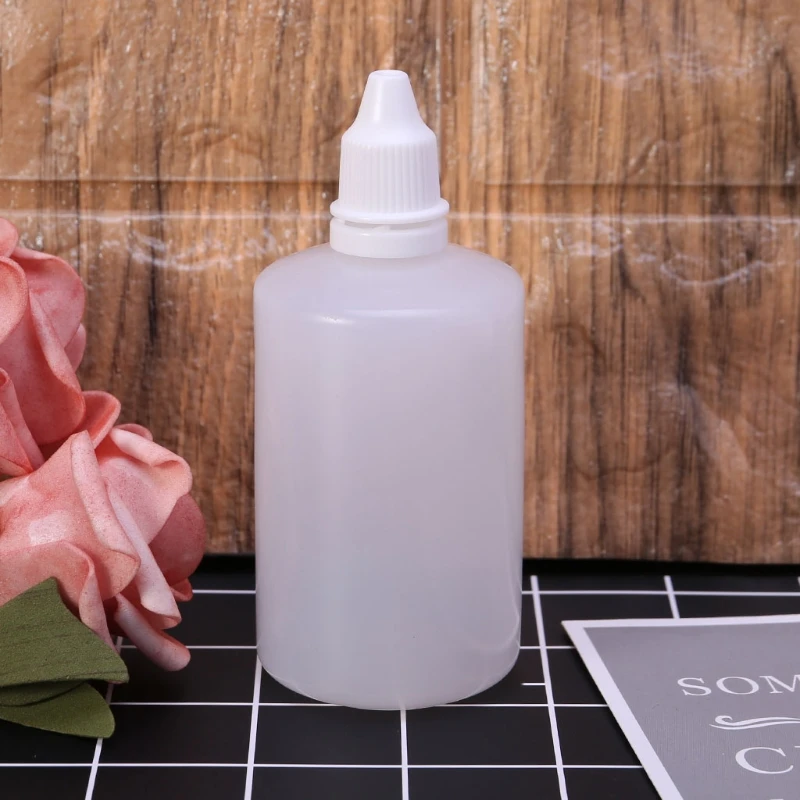 5-100ml Empty Plastic Squeezable Dropper Bottles Eye Liquid Dropper Container store liquids