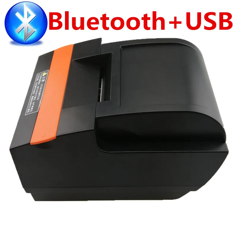 58 мм Термальный чековый принтер автоматическая резка чековый принтер USB LAN Bluetooth принтер Супермаркет розничный магазин специализированный - Цвет: Bluetooth and USB