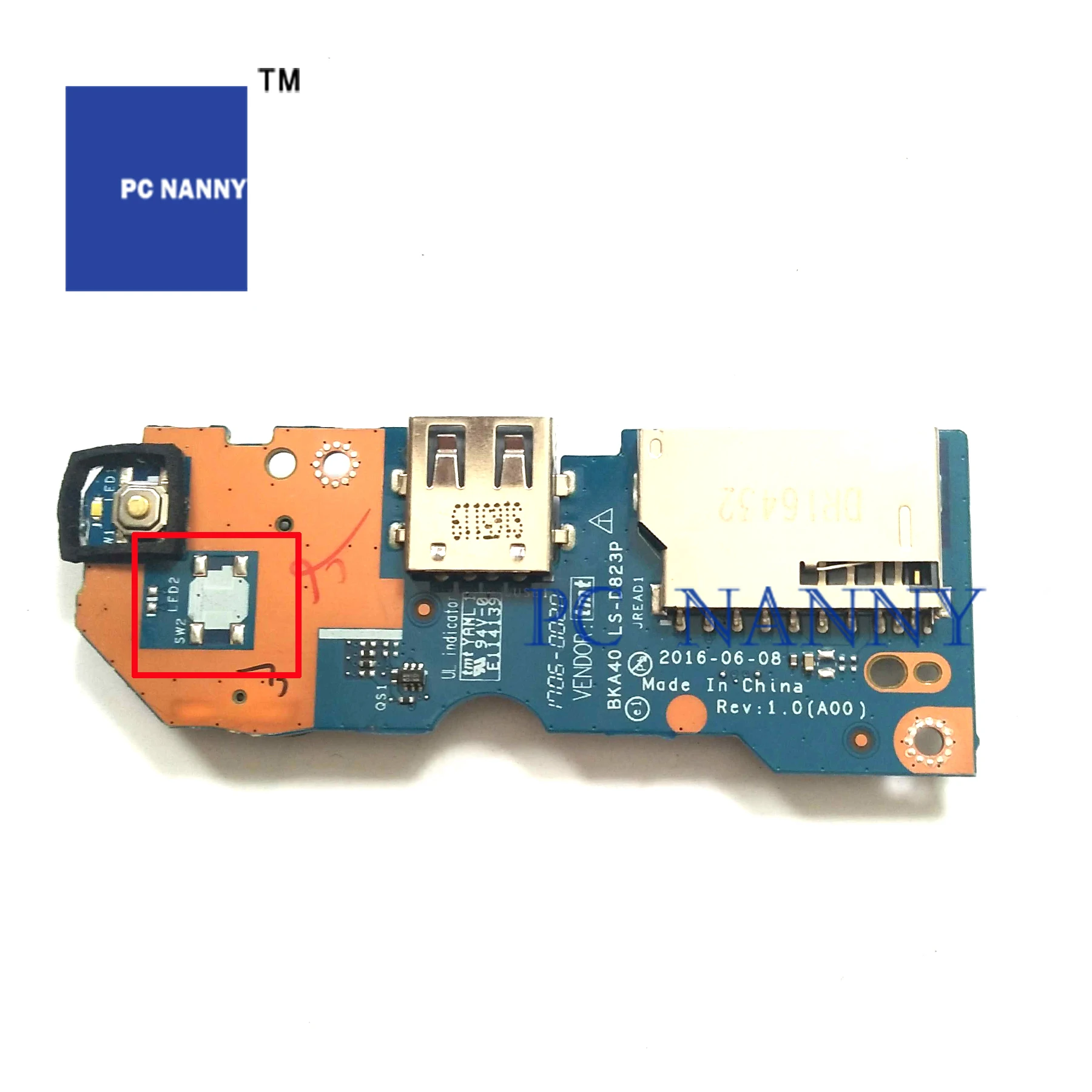 PCNANNY для Dell 7560 7460 7472 кнопка питания SD USB плата 087vd Wi Fi антенна сигнала 05CCPC