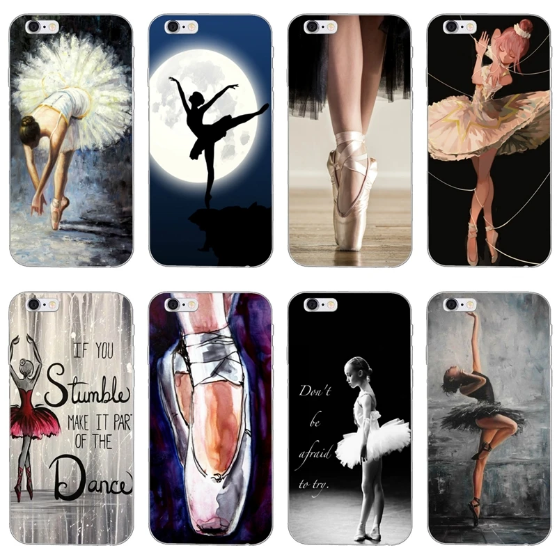 

soft Transparent cover case Ballerina girl dancing For Samsung Galaxy A10 A30 A40 A50 A60 A70 A6s A8 Plus A9s star J8 2018