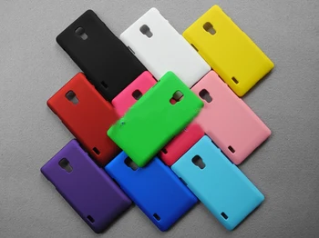 Colorful Matte Hard Plastic Back Cover Case untuk LG Optimus L7 II Dual P715, Kualitas Tinggi