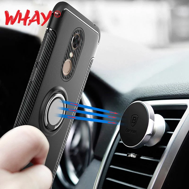 

Armor Phone Case For Xiaomi Redmi Note 5 Plus Cover Finger Ring Coque For Xiomi Redmi Note 5 4 4X Mi A1 6X A2 4A 5A 6 6A 3S Pro