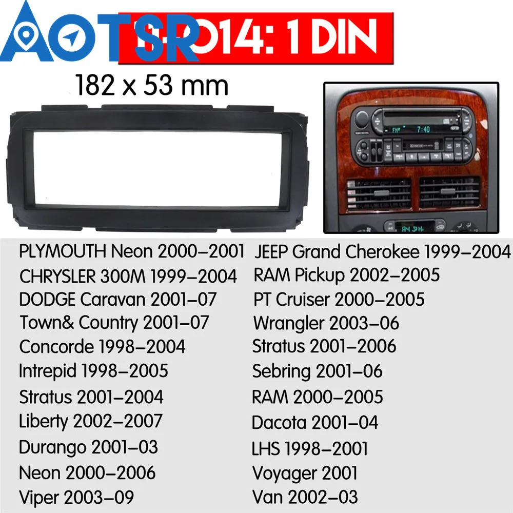 2 din радиоприемник для CHRYSLER 300M 1999-2004 стерео аудио панель монтаж комплект рамка