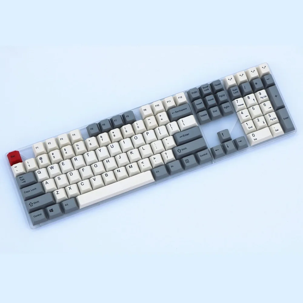 

Beige gray 108 keys PBT ANSI layout Cherry Profile Dye-Sublimated MX Switch For Mechanical keyboard keycap Only sell keycaps
