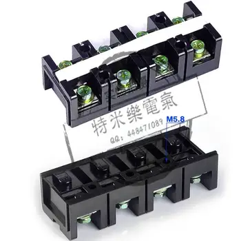 

[VK] TC-604 Dual Row 4 Positon copper Four / 60A 600V large current terminal wiring row of column