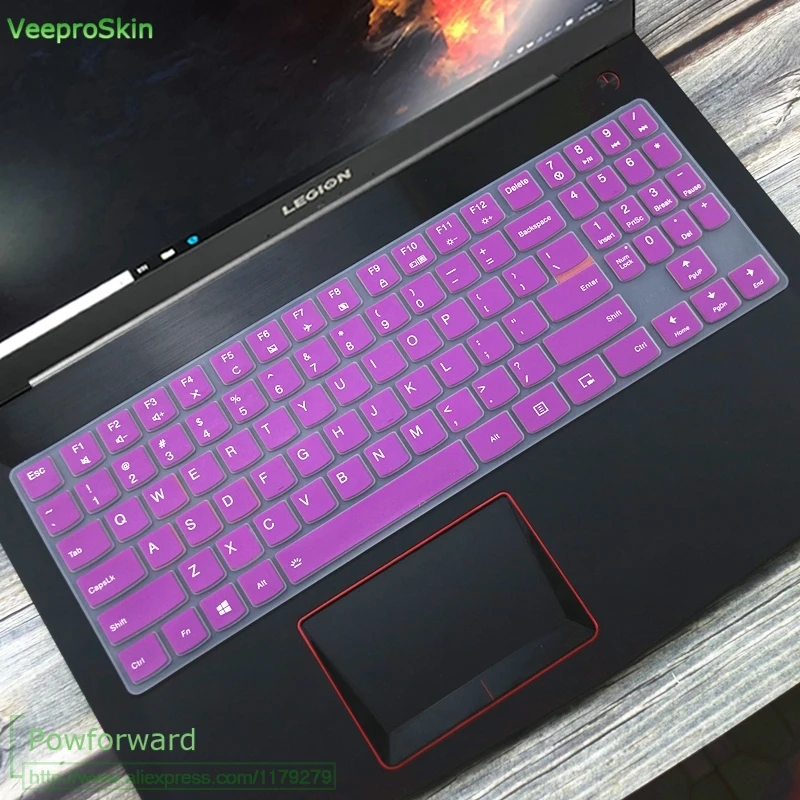 Силиконовая клавиатура защитная оболочка покрытие для 15,6 ''lenovo Легион Y720 Y540 Y530 Y520 R720 Y7000(15'') Y730 Y740(17 ''