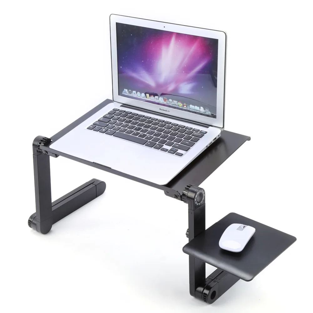 360 градусов регулируемый ноутбук стол компьютер Складная подставка стол лоток кровать мышь держатель