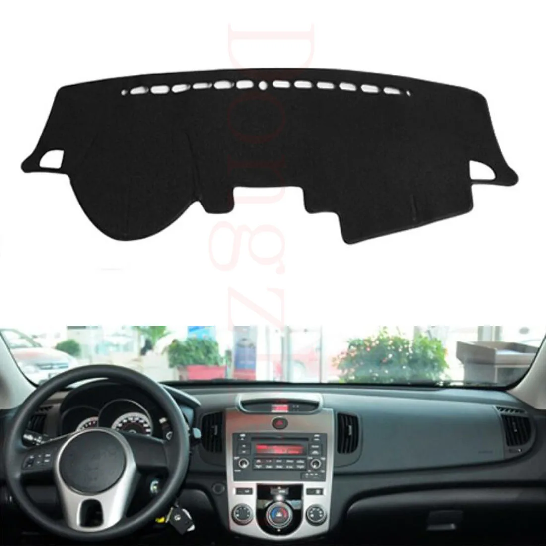 

Dongzhen Fit For Kia FORTE 2009-2014 Car Dashboard Cover Avoid Light Pad Instrument Platform Dash Board Cover Car Styling