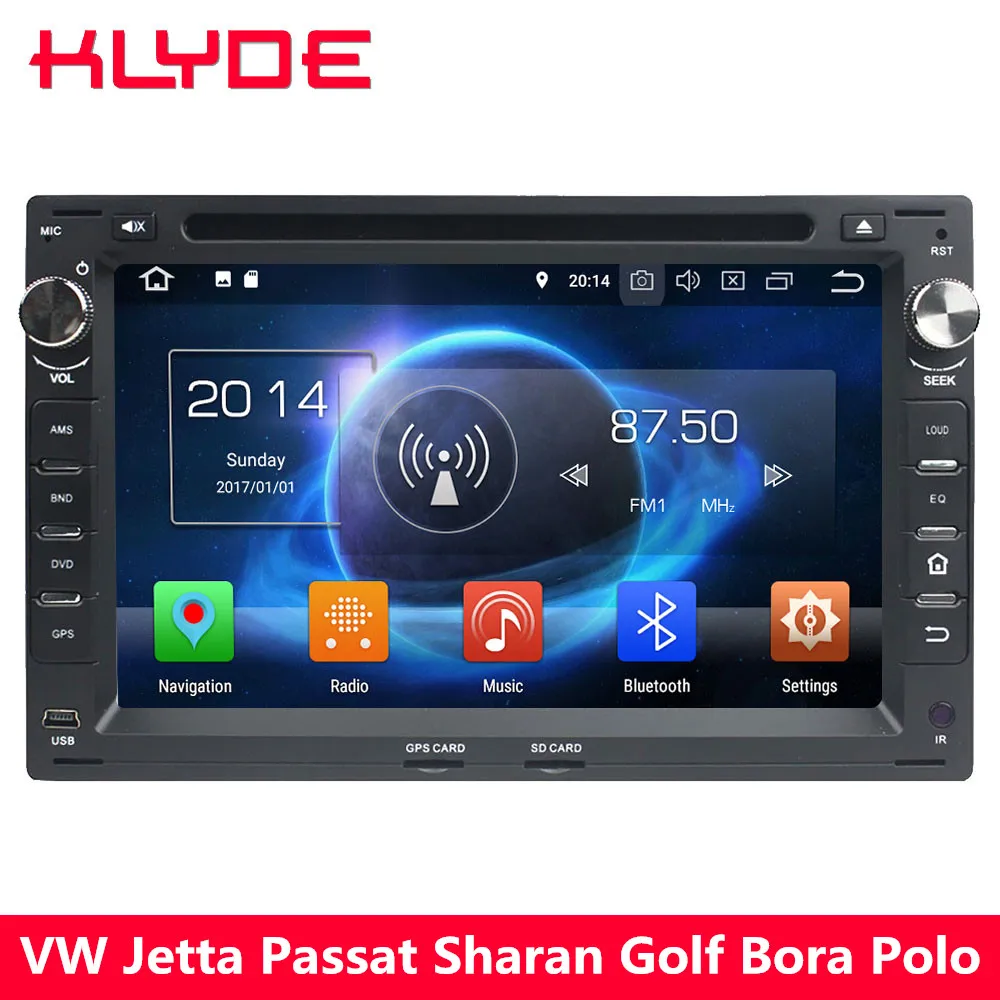 KLYDE Octa Core 4G Android 8 0 7 1 6 Car DVD font b Multimedia b
