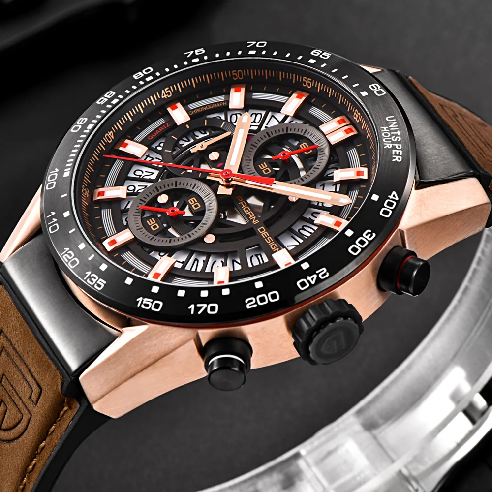 

2018 New PAGANI DESIGN Top Luxury Brand Sports Chronograph Men's Watches Waterproof Quartz Watches Clock Relogios Masculino