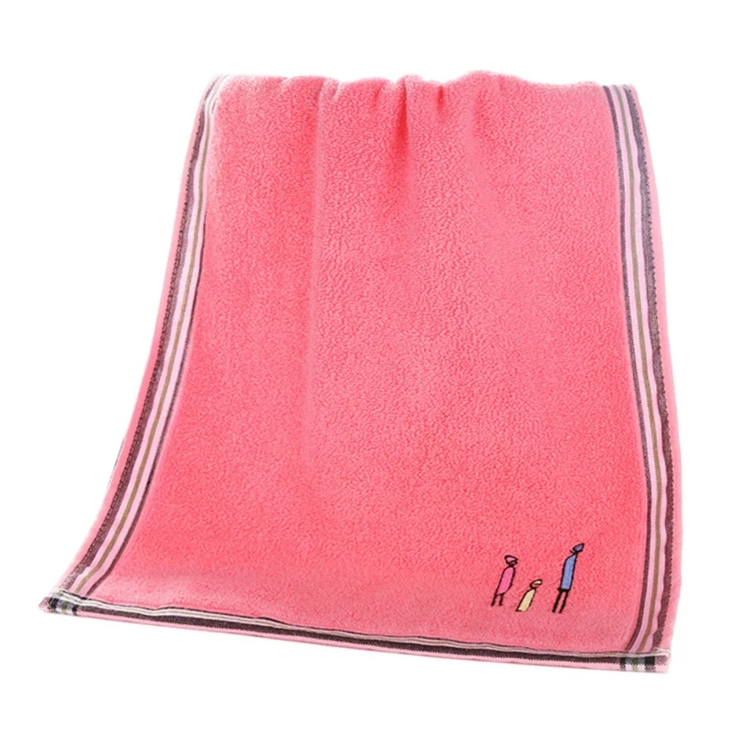 Индивидуальное однотонное полотенце с вышивкой для сезона месяц, популярная пара, полотенце для взрослых из микрофибры, хлопковое Впитывающее мягкое удобное полотенце - Цвет: 16P