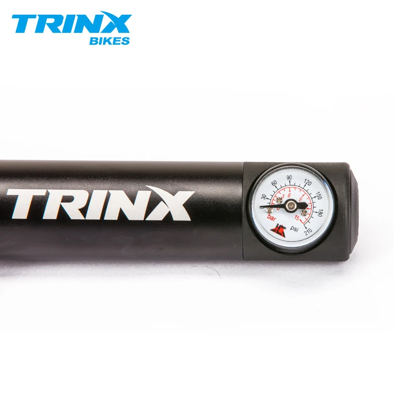 Велосипедный насос TRINX 210psi с манометром светильник атюрный портативный