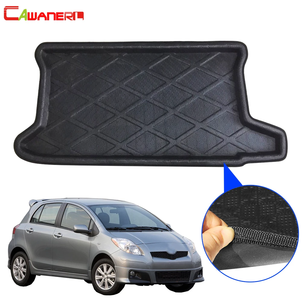 

Cawanerl Car Trunk Mat Floor Boot Tray Liner Rear Cargo Carpet Mud Luggage Pad Styling For Toyota Yaris 2008 2009