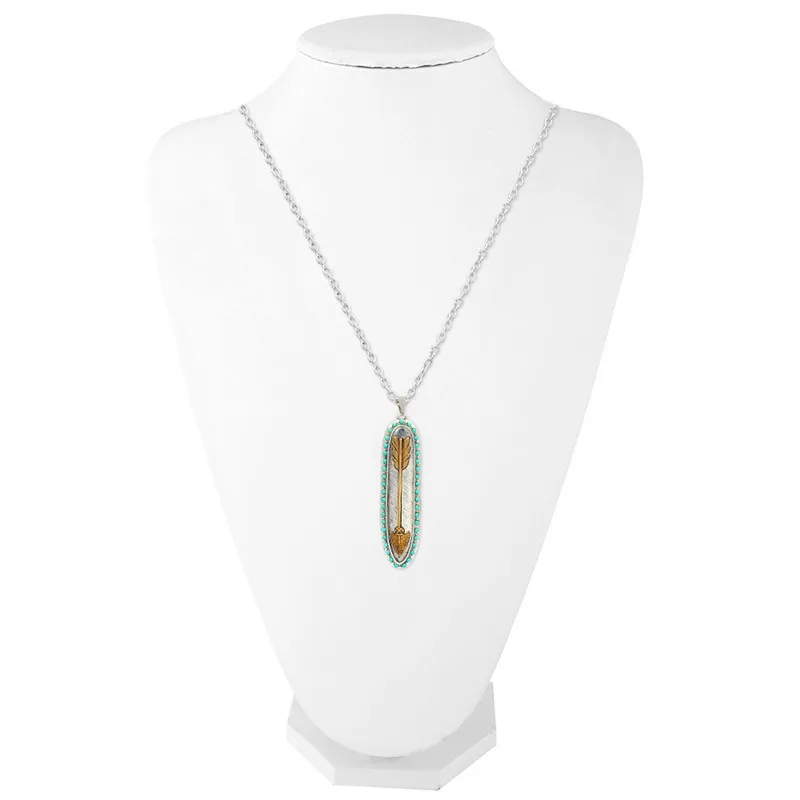 Tribal Necklace Hippie Boho Arrow Necklaces & Pendants For Women Collier Ethnique Indian Native American Gypsy Jewelry Navajo - Image 2