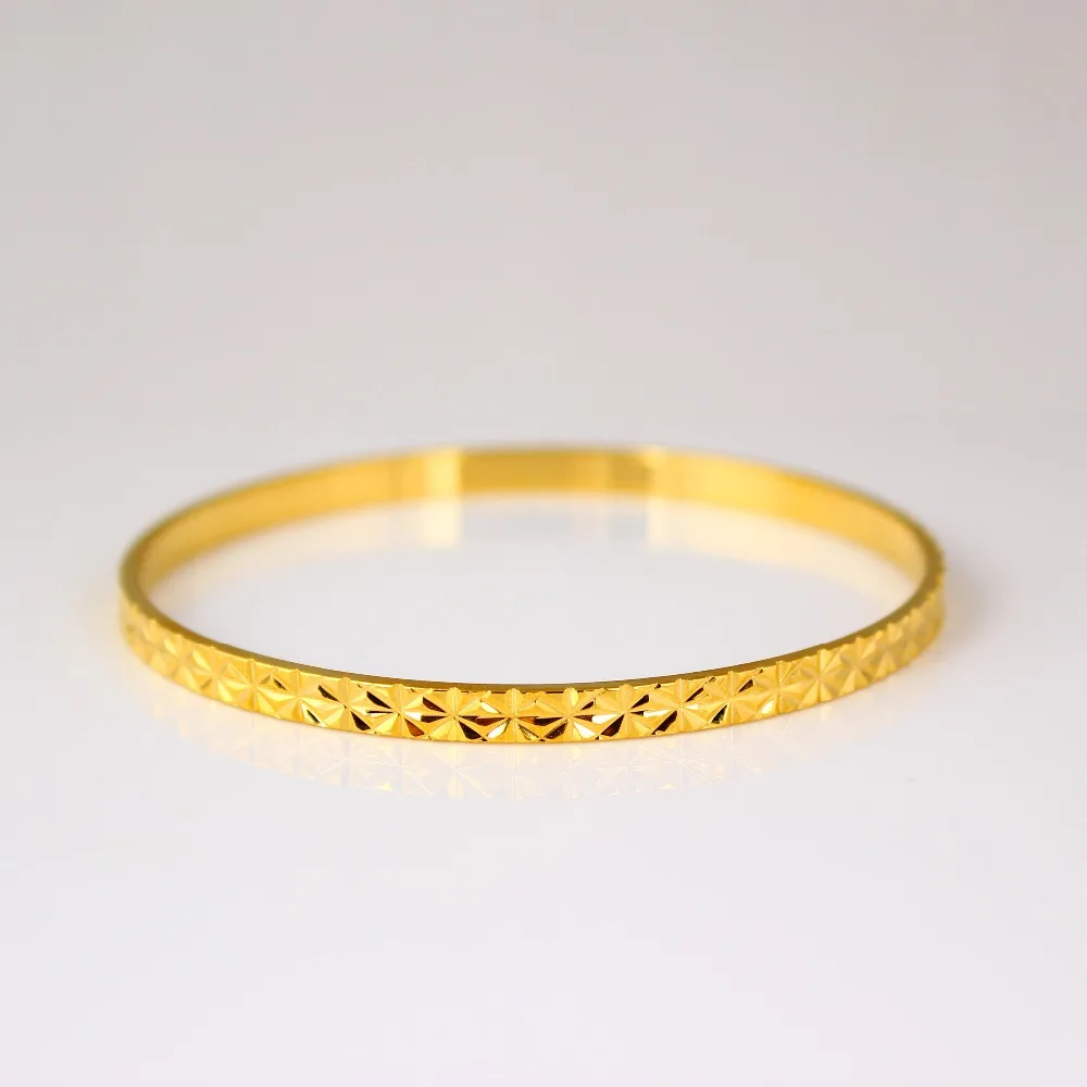 The New Arrived Fashion Gold Bangle Gold Color Jewelry For Women Nice