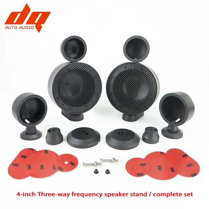 

4-inch Car Audio Modified Three-way Tweeter Speaker Bracket A-pillar Triangle Treble Midrange Speaker Boxes Support Shell Stand