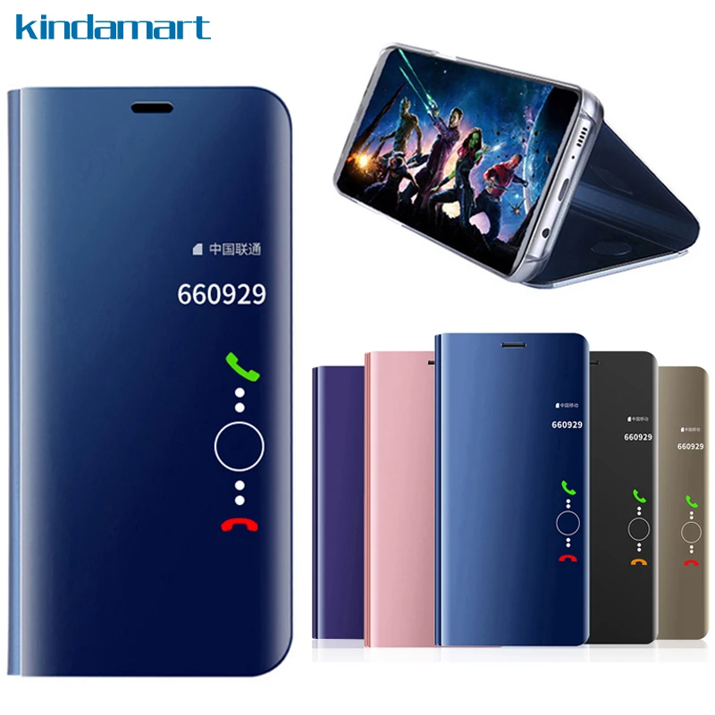 Прозрачный зеркальный чехол для Huawei Y5 Prime 2018 y5 красивый кожаный чехол-книжка с