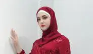Роскошное мусульманское платье кружевное с вышивкой высокого класса с блестками Абая Дубай Джаба Рамадан исламское женское кимоно турецкий ИД Мубарак - Цвет: wine Red Hijab